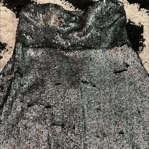 Dark grey sequin dress